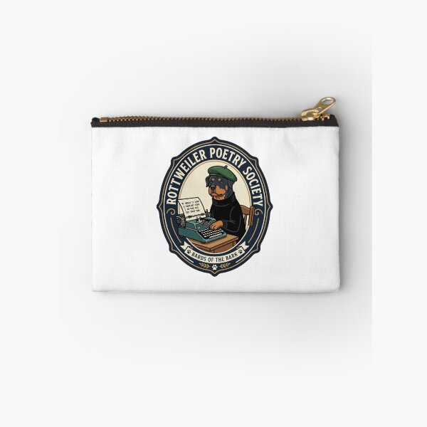 Item preview, Rottweiler Poetry Society Writer Typewriter Novel designed and sold by PictoVibe.