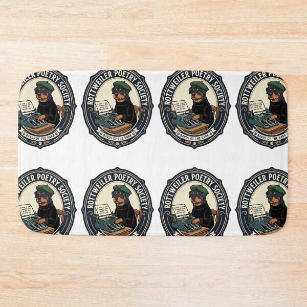 Item preview, Rottweiler Poetry Society Writer Typewriter Novel designed and sold by PictoVibe.