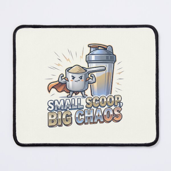 Item preview, Chaotic "Small Scoop Big Chaos" Pre-Workout Joke! designed and sold by pradeepvisuals.