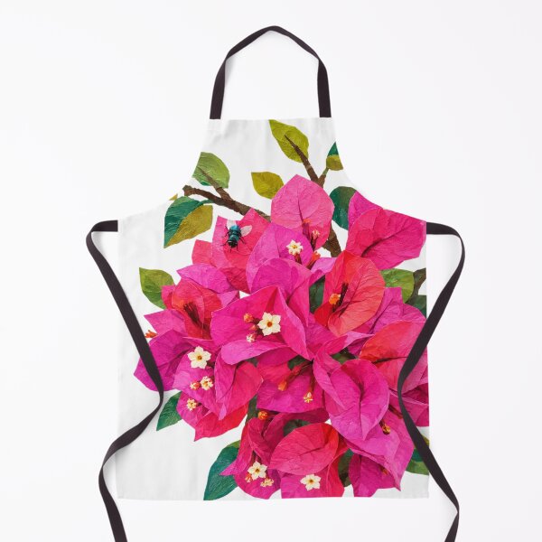 Item preview, Vibrant Bougainvillea Collage Art – Pink Tropical Flower Botanical Paper Cut Design designed and sold by SWSandraWechner.