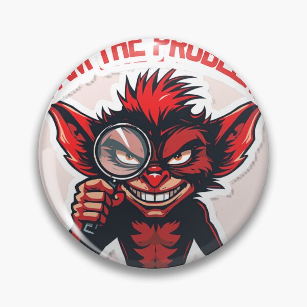 Item preview, I Am the Problem Funny Retro Badge Sticker designed and sold by RedRubyBubble.