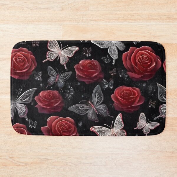 Item preview, Midnight Roses & Butterflies Graphic Design designed and sold by INKRebelGraphic.