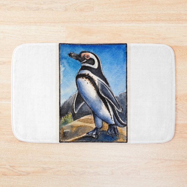 Item preview, Mountain Penguin Scenic Wildlife Nature Painting designed and sold by Boghetlan.
