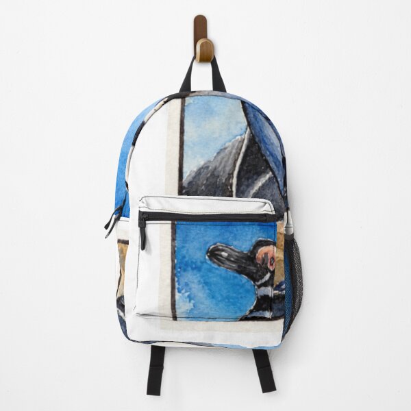 Item preview, Mountain Penguin Scenic Wildlife Nature Painting designed and sold by Boghetlan.