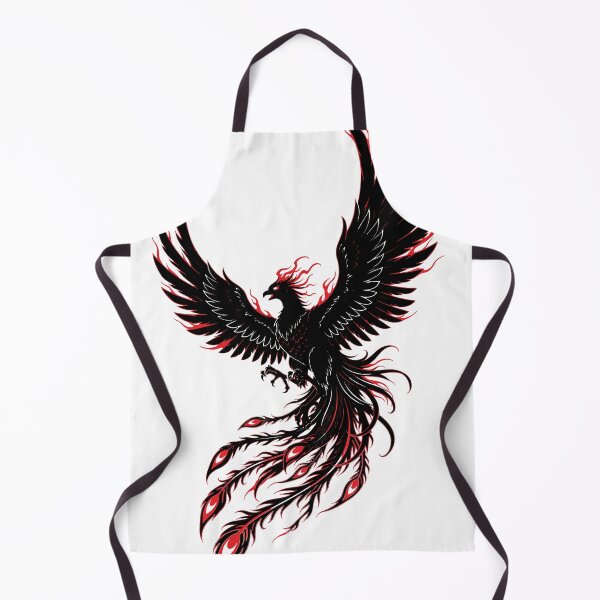 Item preview, Black Red Phoenix Rising – Gothic Tattoo Art designed and sold by Tsuiho_art.