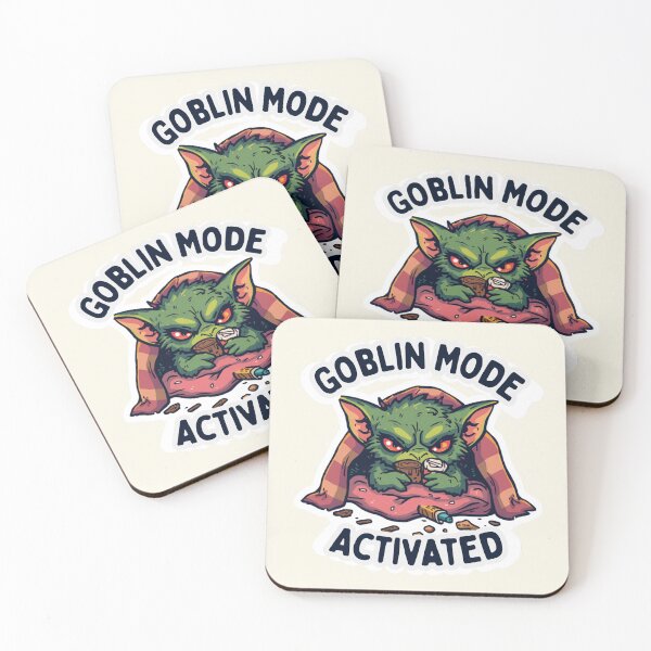 Artikelvorschau, Goblin-Modus aktiviert – Lustiges Vintage-Abzeichen entworfen und verkauft von RedRubyBubble.