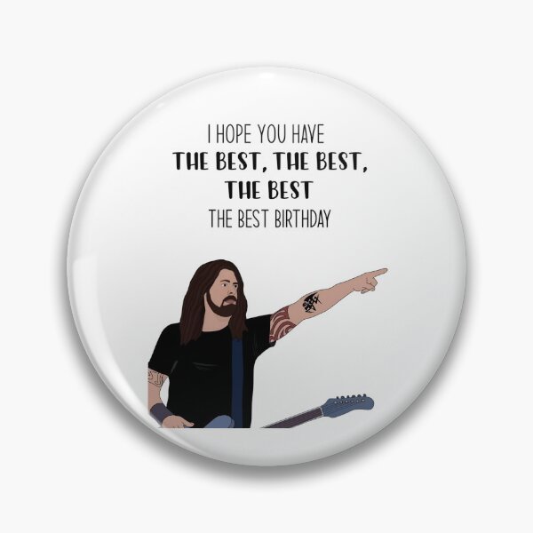 Item preview, Dave Grohl The Best Birthday Funny Rock Card Graphic designed and sold by MindrootEchoart.