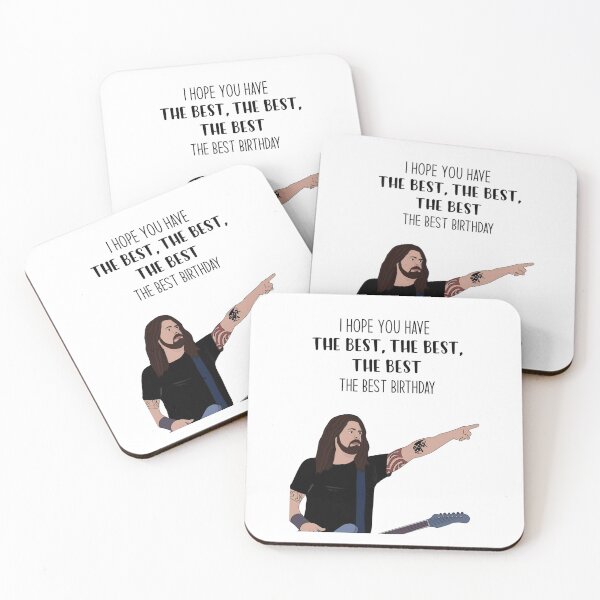 Item preview, Dave Grohl The Best Birthday Funny Rock Card Graphic designed and sold by MindrootEchoart.