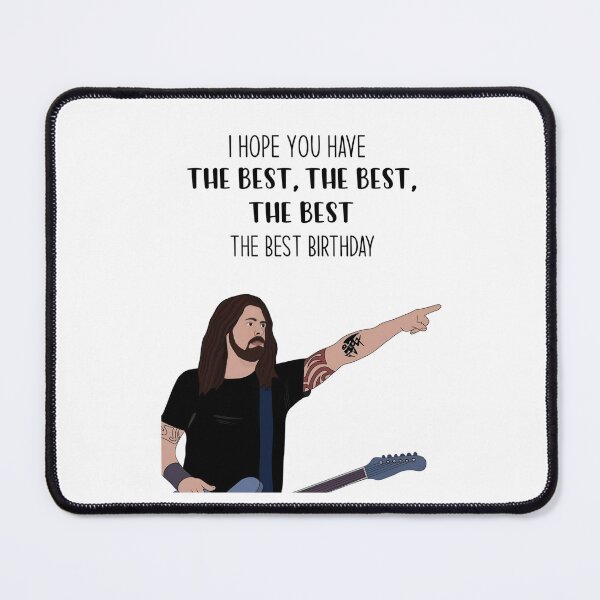 Item preview, Dave Grohl The Best Birthday Funny Rock Card Graphic designed and sold by MindrootEchoart.