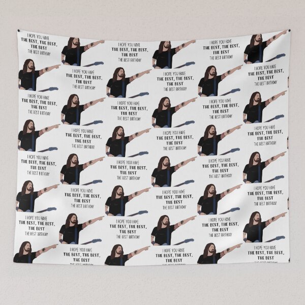Item preview, Dave Grohl The Best Birthday Funny Rock Card Graphic designed and sold by MindrootEchoart.