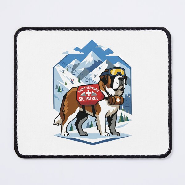 Item preview, Saint Bernard Ski Patrol Winter Snow Rescue designed and sold by PictoVibe.