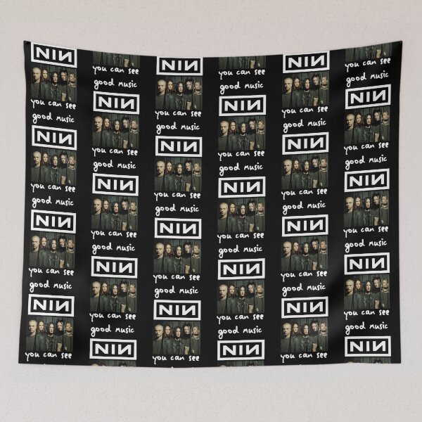 Item preview, Nine Inch Nails Vintage Industrial Rock Graphic designed and sold by MindrootEchoart.
