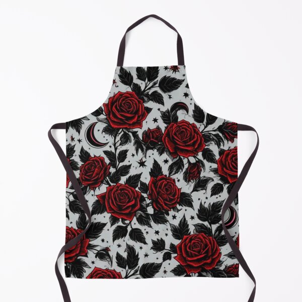 Item preview, Midnight Roses Under the Crescent Moon Graphic Design designed and sold by INKRebelGraphic.