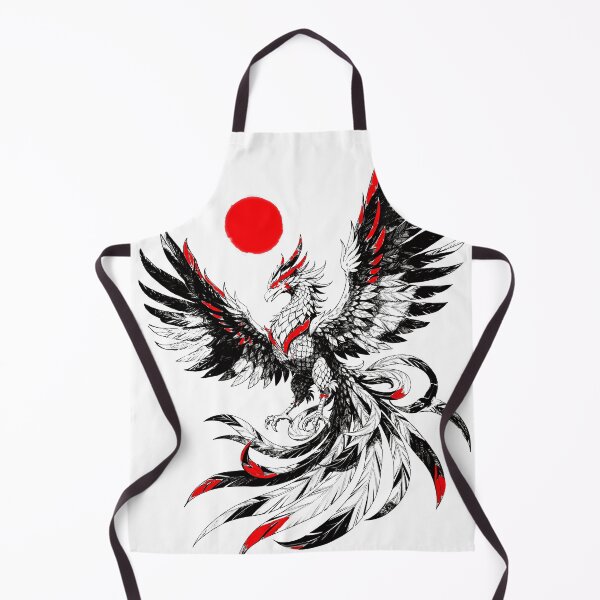 Item preview, Red Sun Japanese Phoenix - Ink Tattoo Art designed and sold by Tsuiho_art.