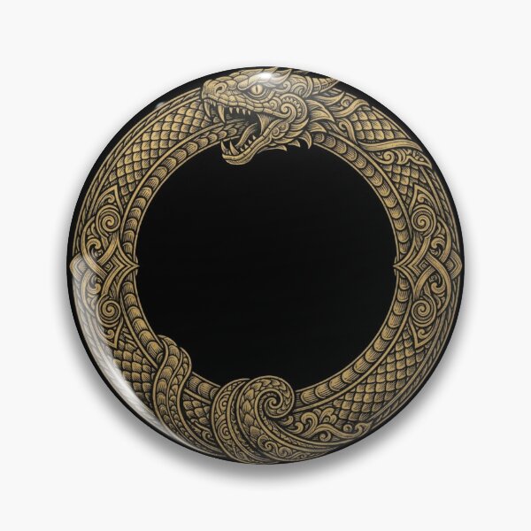 Item preview, Golden Ouroboros Serpent designed and sold by Stickersdevelop.