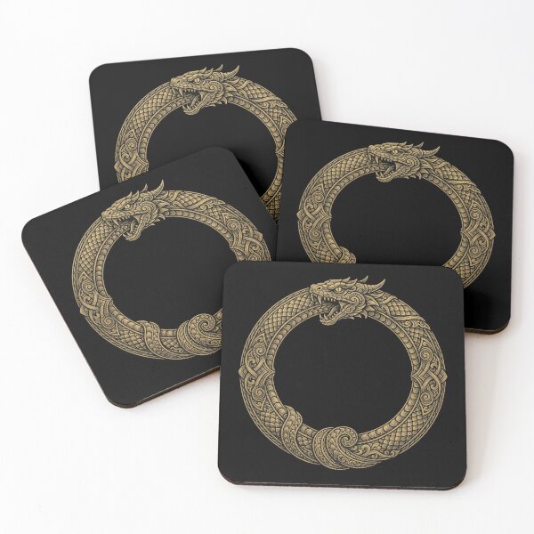 Item preview, Golden Ouroboros Serpent designed and sold by Stickersdevelop.