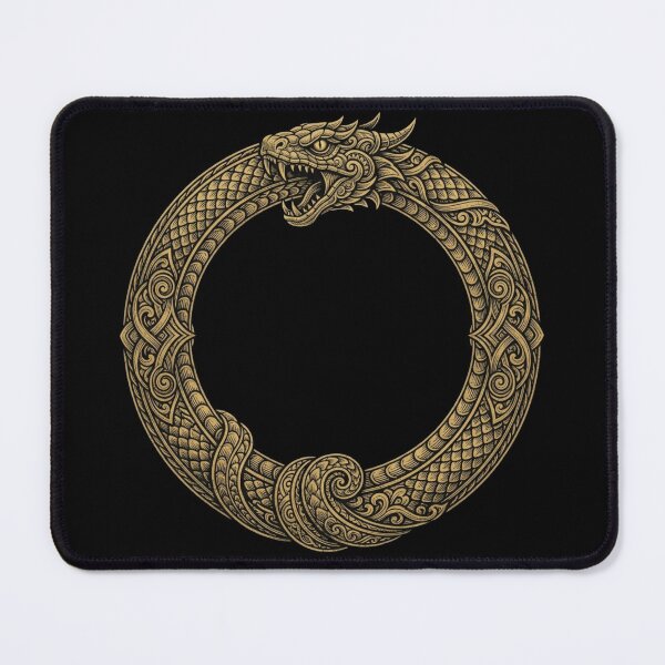Item preview, Golden Ouroboros Serpent designed and sold by Stickersdevelop.