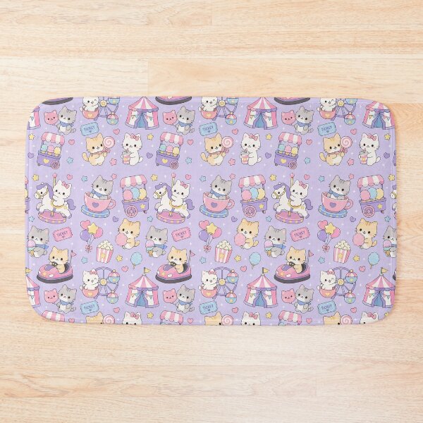 Item preview, Cute Cat Carnival Fair Kawaii Pattern designed and sold by Soft Berry Studio.