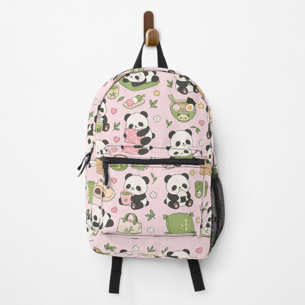 Item preview, Cozy Panda Tea House Kawaii Pattern designed and sold by Soft Berry Studio.