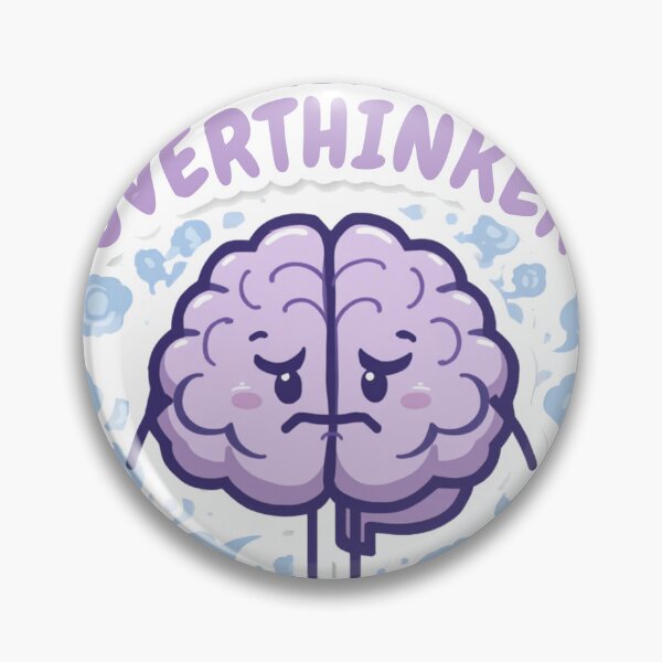 Item preview, Certified Overthinker Funny Vintage Badge Gift designed and sold by RedRubyBubble.