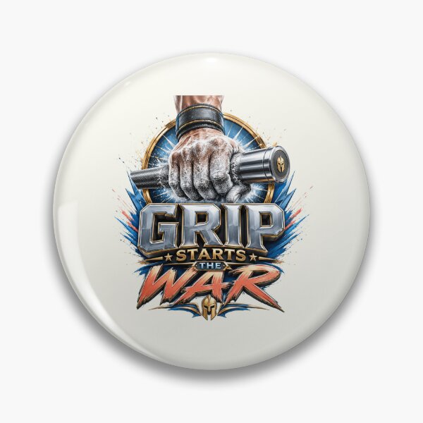 Item preview, Raw "Grip Starts The War" Chalk Weightlifting Art! designed and sold by pradeepvisuals.