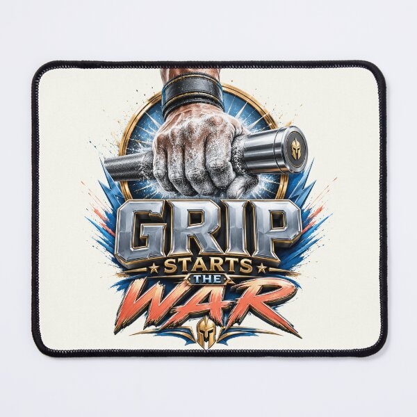 Item preview, Raw "Grip Starts The War" Chalk Weightlifting Art! designed and sold by pradeepvisuals.