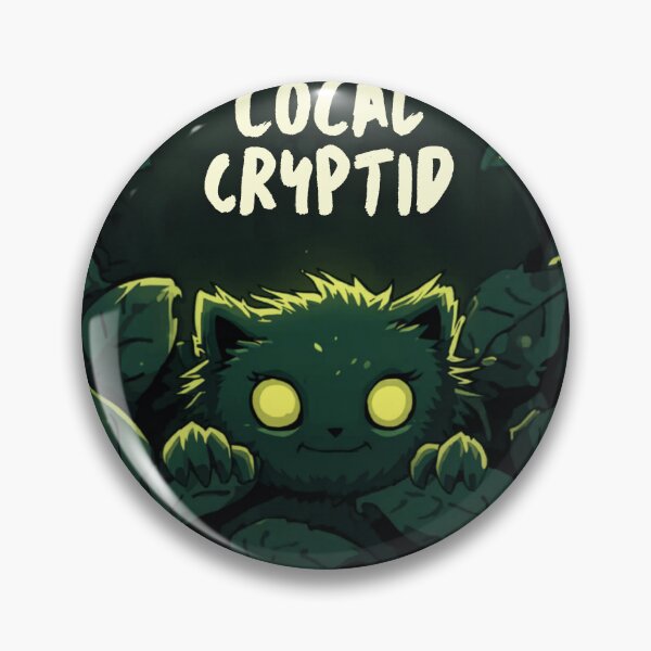 Item preview, Local Cryptid Funny Vintage Badge Sticker Gift designed and sold by RedRubyBubble.