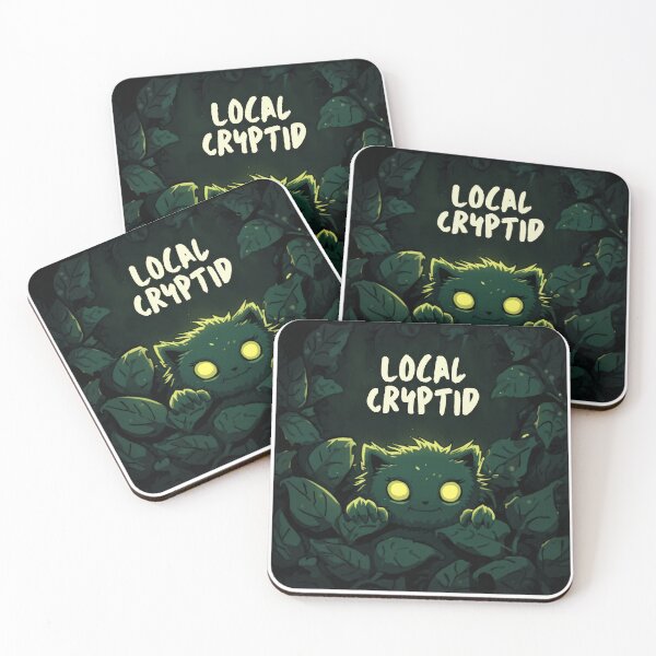 Item preview, Local Cryptid Funny Vintage Badge Sticker Gift designed and sold by RedRubyBubble.