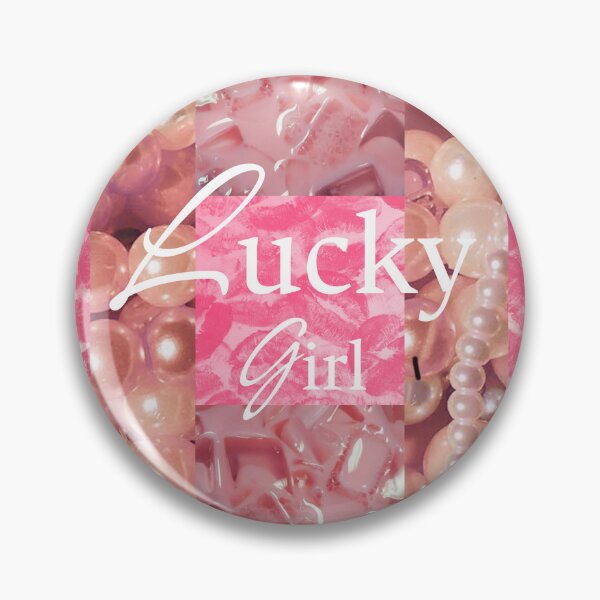 Item preview, Lucky Girl – Pink Coquette Collage designed and sold by CrisCat.