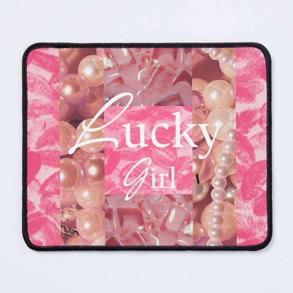 Item preview, Lucky Girl – Pink Coquette Collage designed and sold by CrisCat.