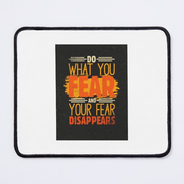 Item preview, Do What You Fear and Your Fear Disappears | Vintage Motivational Typography Sticker designed and sold by Maanvir.