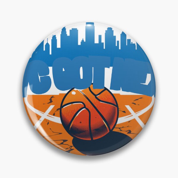 Item preview, NYC Got Next Retro Basketball Fan Badge designed and sold by RedRubyBubble.