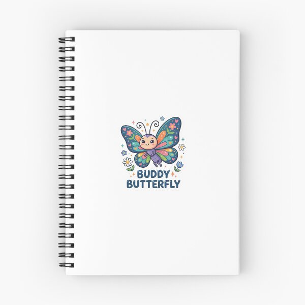 Item preview, Cute Buddy Butterfly Kawaii Cartoon Sticker Art designed and sold by ShadowSketch-HP.