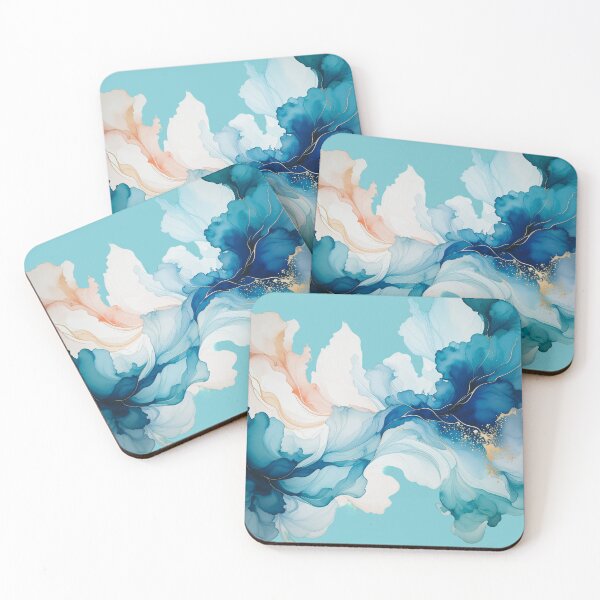 Item preview, Floating Flora (teals) designed and sold by WeaveSphere.