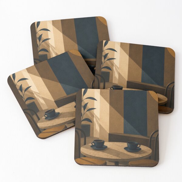 Item preview, Afternoon Coffee – Mid Century Café Wall Art designed and sold by Bock Auf Art.