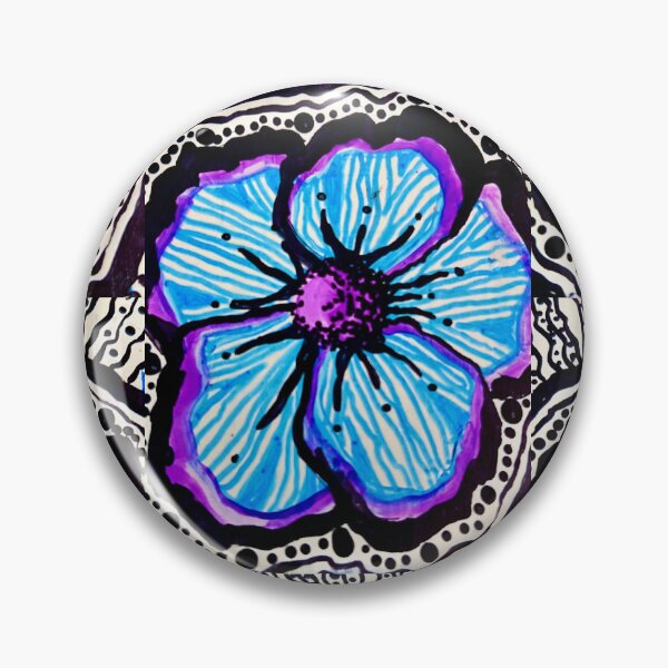Item preview, Electric Blue Flower Vibing designed and sold by zoki55.