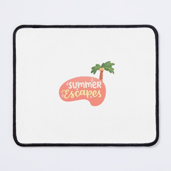 Item preview, Summer Escapes Palm Tree Typography | Cute Tropical Vacation Sticker | Aesthetic Summer Design designed and sold by Maanvir.