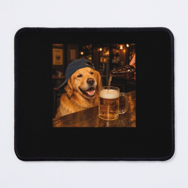 Item preview, Golden Retriever Dog Drinking Beer Meme Vintage designed and sold by nosu-art-pod.