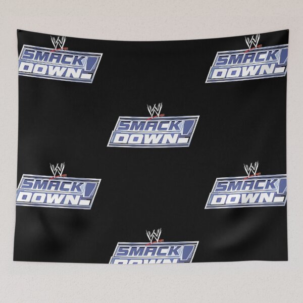 Item preview, Retro WWE SmackDown Blue Metallic Logo designed and sold by Velvet-Mirage.