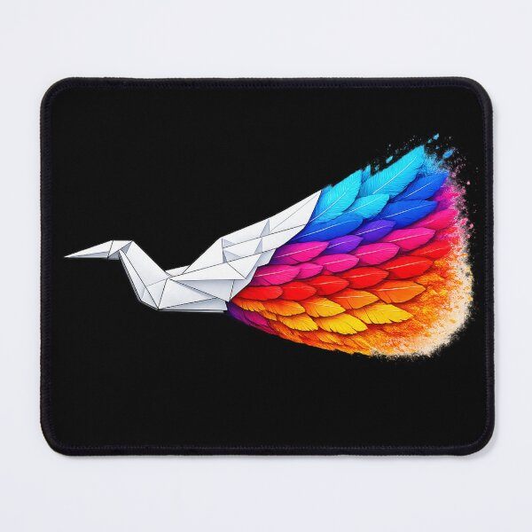 Item preview, Origami Paper Crane – Colorful Feather Wing Transformation Art designed and sold by ArtoryWorks.