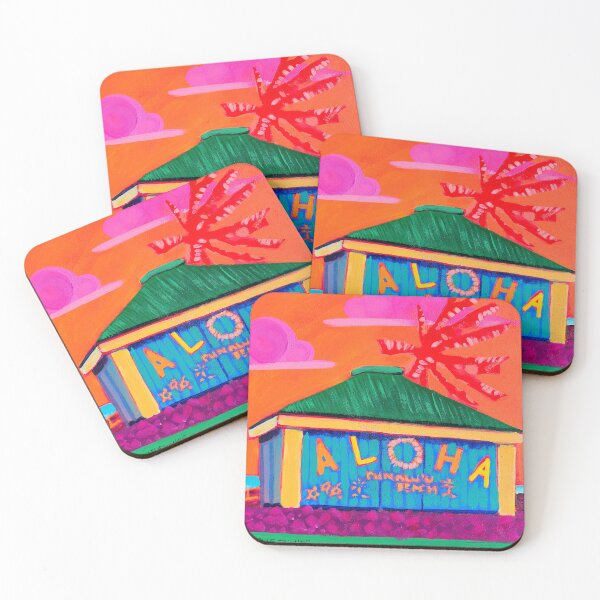 Item preview, Punalu'u Beach Hut with Sunset Sky designed and sold by Mad World Art Ltd. Co..