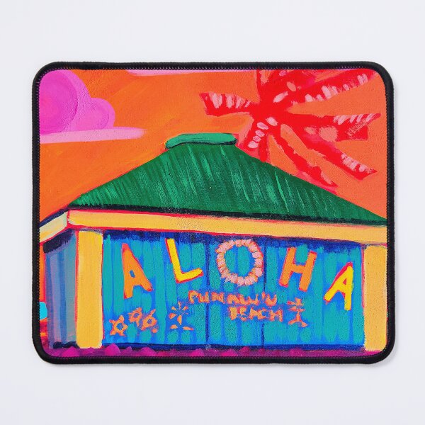 Item preview, Punalu'u Beach Hut with Sunset Sky designed and sold by Mad World Art Ltd. Co..