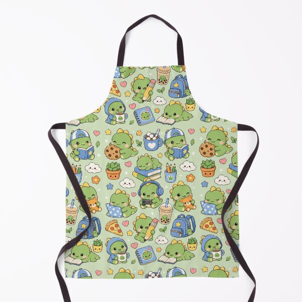 Item preview, Cute Dinosaur Study Buddy Kawaii Pattern designed and sold by Soft Berry Studio.