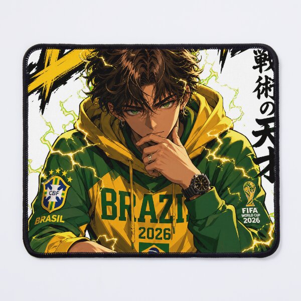Item preview, Brazil Anime Boy Strategist World Cup 2026 Joga Bonito designed and sold by Senpai Syndicate.