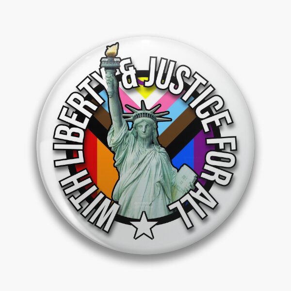 Item preview, With Liberty & Justice For ALL designed and sold by Misstickers.