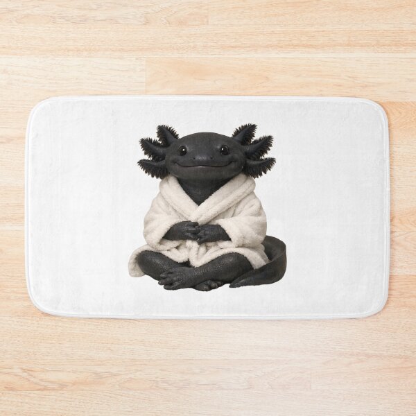 Item preview, Bathrobe Melanoid Axolotl designed and sold by Sillytoe.