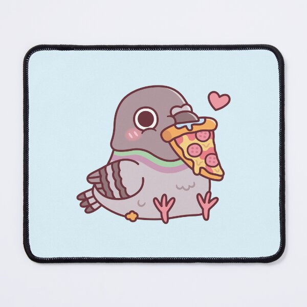 Item preview, Cute Chubby Pigeon Loves Pizza designed and sold by rustydoodle.