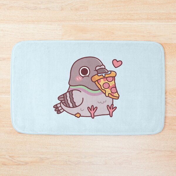 Item preview, Cute Chubby Pigeon Loves Pizza designed and sold by rustydoodle.