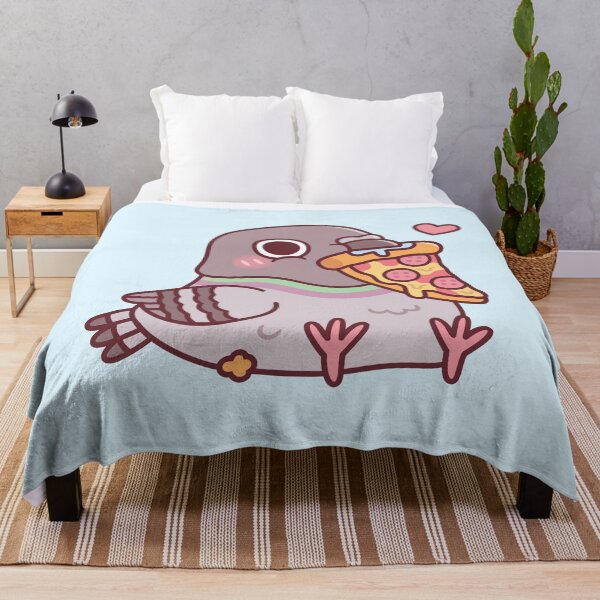 Item preview, Cute Chubby Pigeon Loves Pizza designed and sold by rustydoodle.