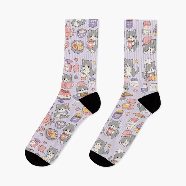Item preview, Cute Cat Baking Bakery Kawaii Pattern designed and sold by Soft Berry Studio.